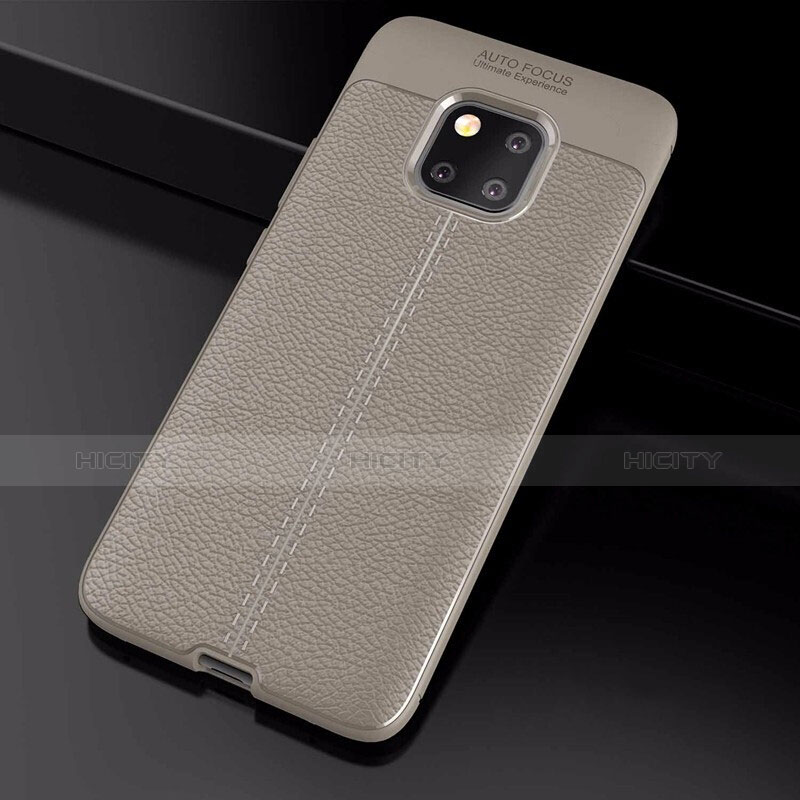 Funda Silicona Goma de Cuero Carcasa S03 para Huawei Mate 20 Pro Oro