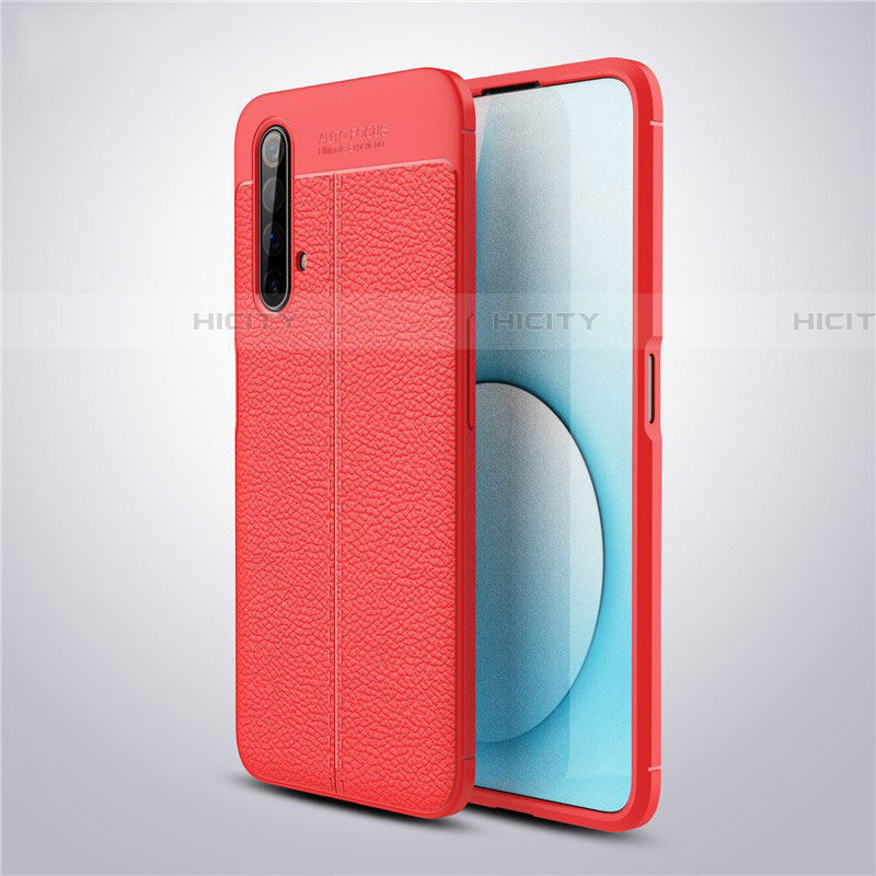 Funda Silicona Goma de Cuero Carcasa S03 para Realme X3 SuperZoom Rojo