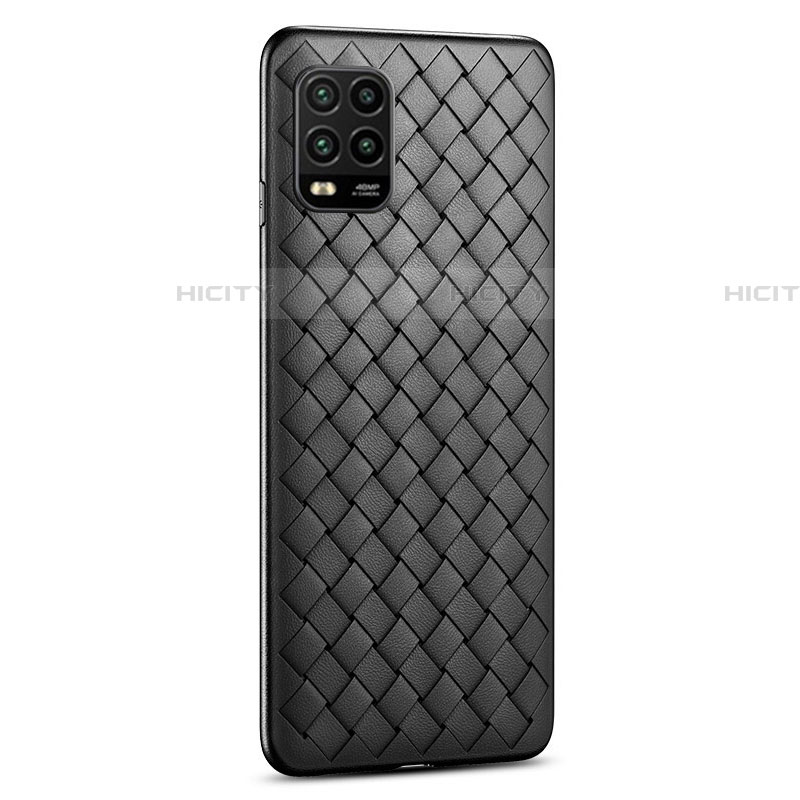 Funda Silicona Goma de Cuero Carcasa S03 para Xiaomi Mi 10 Lite Negro