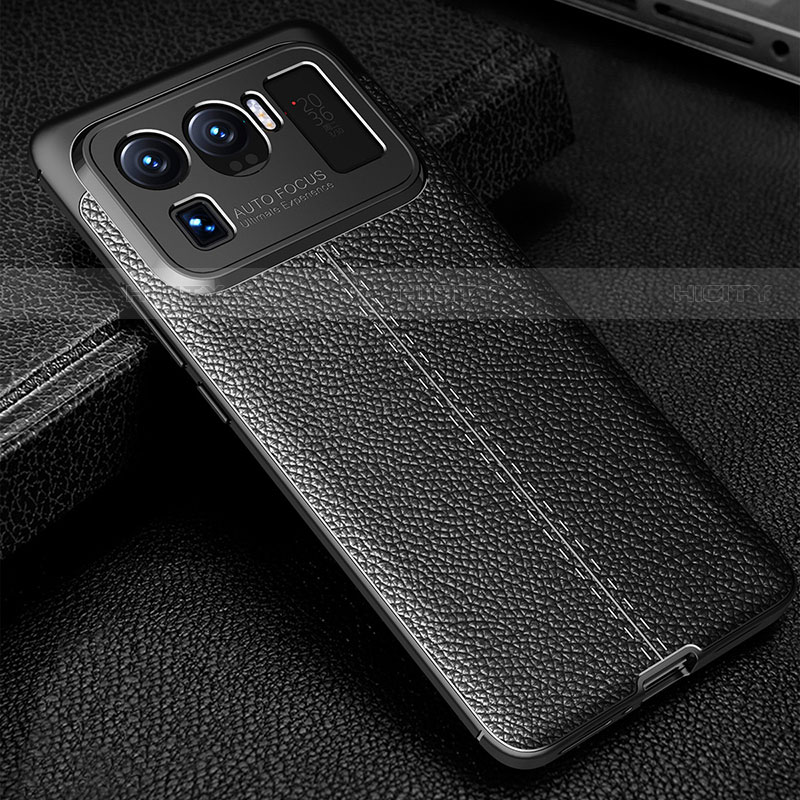 Funda Silicona Goma de Cuero Carcasa S03 para Xiaomi Mi 11 Ultra 5G Negro