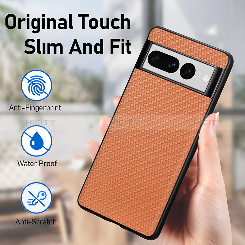 Funda Silicona Goma de Cuero Carcasa S03D para Google Pixel 7 Pro 5G