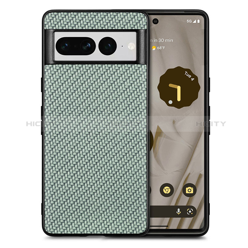 Funda Silicona Goma de Cuero Carcasa S03D para Google Pixel 7 Pro 5G Verde