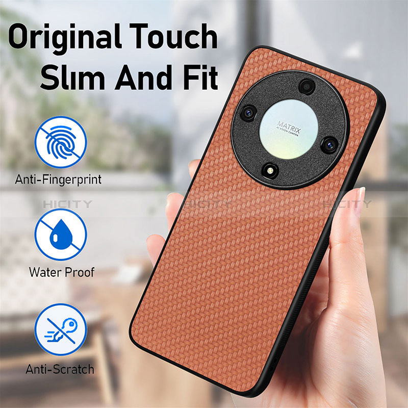 Funda Silicona Goma de Cuero Carcasa S03D para Huawei Honor Magic5 Lite 5G