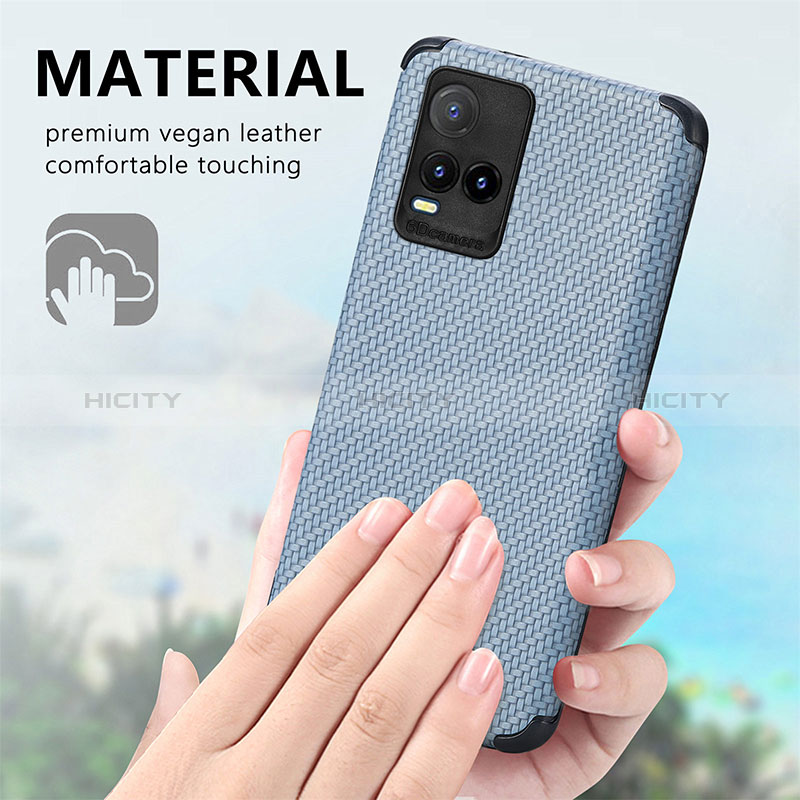 Funda Silicona Goma de Cuero Carcasa S03D para Vivo Y21t