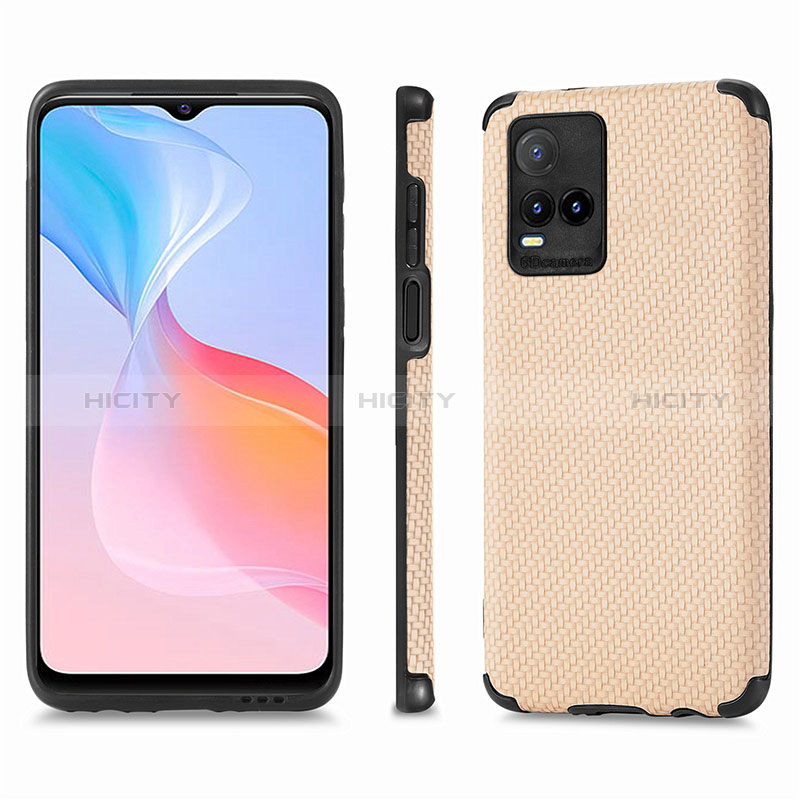 Funda Silicona Goma de Cuero Carcasa S03D para Vivo Y32 4G