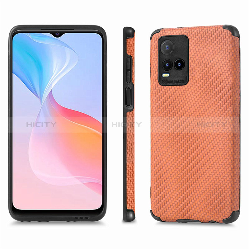 Funda Silicona Goma de Cuero Carcasa S03D para Vivo Y32 4G