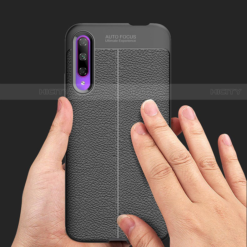 Funda Silicona Goma de Cuero Carcasa S04 para Huawei Y9s