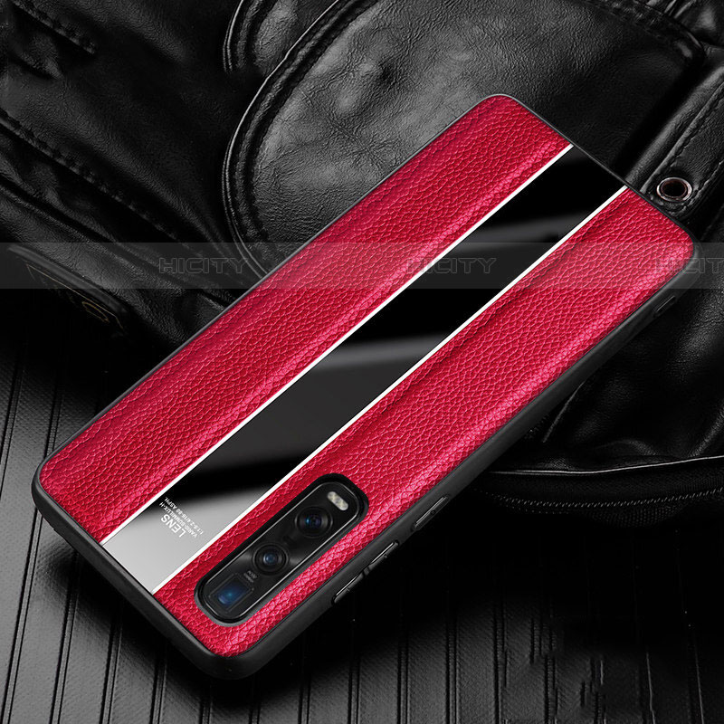 Funda Silicona Goma de Cuero Carcasa S04 para Oppo Find X2 Pro