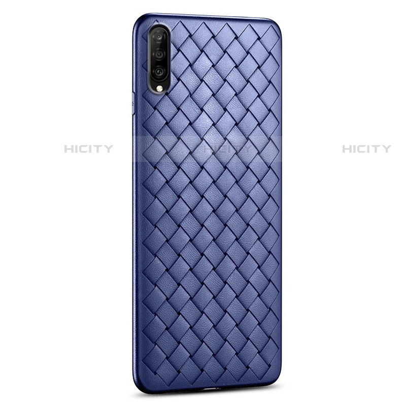 Funda Silicona Goma de Cuero Carcasa S06 para Huawei P Smart Pro (2019) Azul