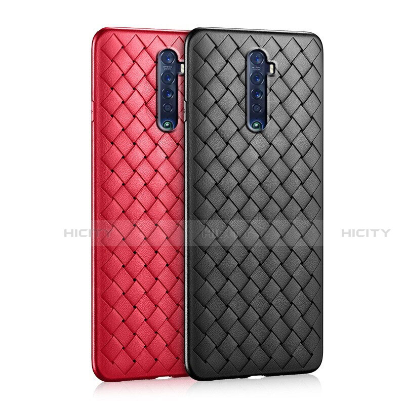 Funda Silicona Goma de Cuero Carcasa S06 para Oppo Reno2