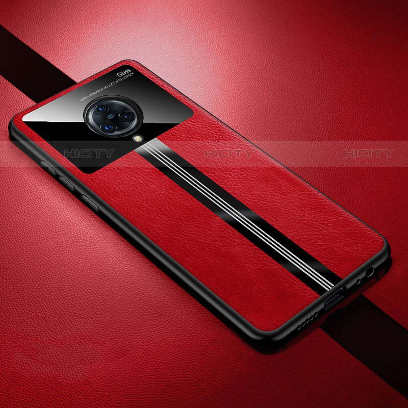 Funda Silicona Goma de Cuero Carcasa S06 para Vivo Nex 3 Rojo