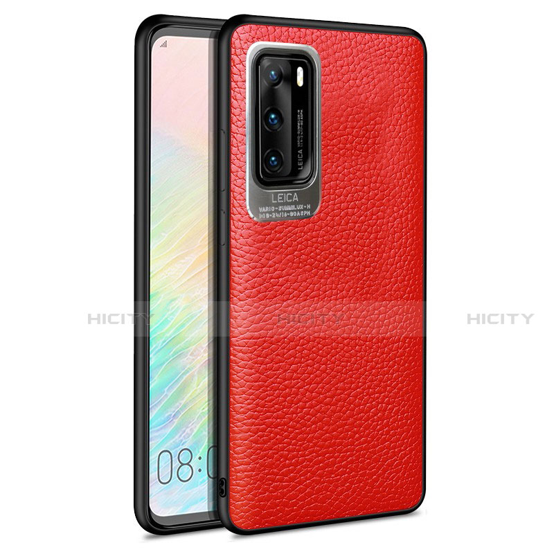 Funda Silicona Goma de Cuero Carcasa S08 para Huawei P40