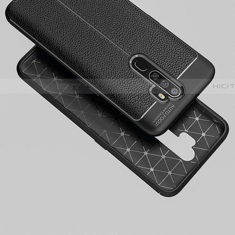 Funda Silicona Goma de Cuero Carcasa S08 para Oppo A11