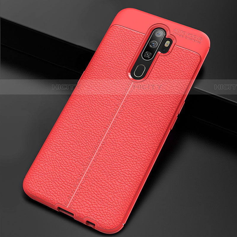 Funda Silicona Goma de Cuero Carcasa S08 para Oppo A11