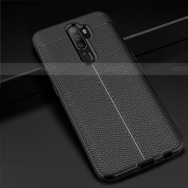 Funda Silicona Goma de Cuero Carcasa S08 para Oppo A11