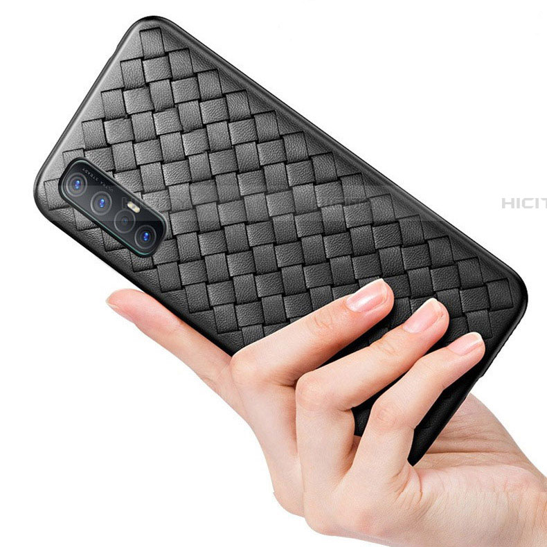 Funda Silicona Goma de Cuero Carcasa S08 para Oppo Find X2 Neo