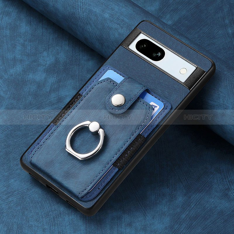 Funda Silicona Goma de Cuero Carcasa SD1 para Google Pixel 7a 5G Azul