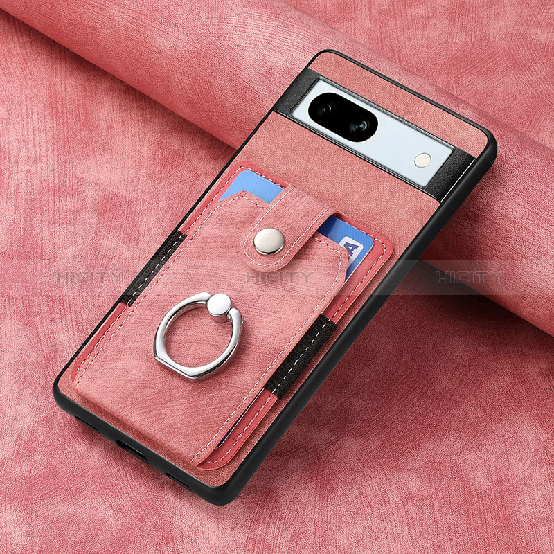 Funda Silicona Goma de Cuero Carcasa SD1 para Google Pixel 7a 5G Rosa