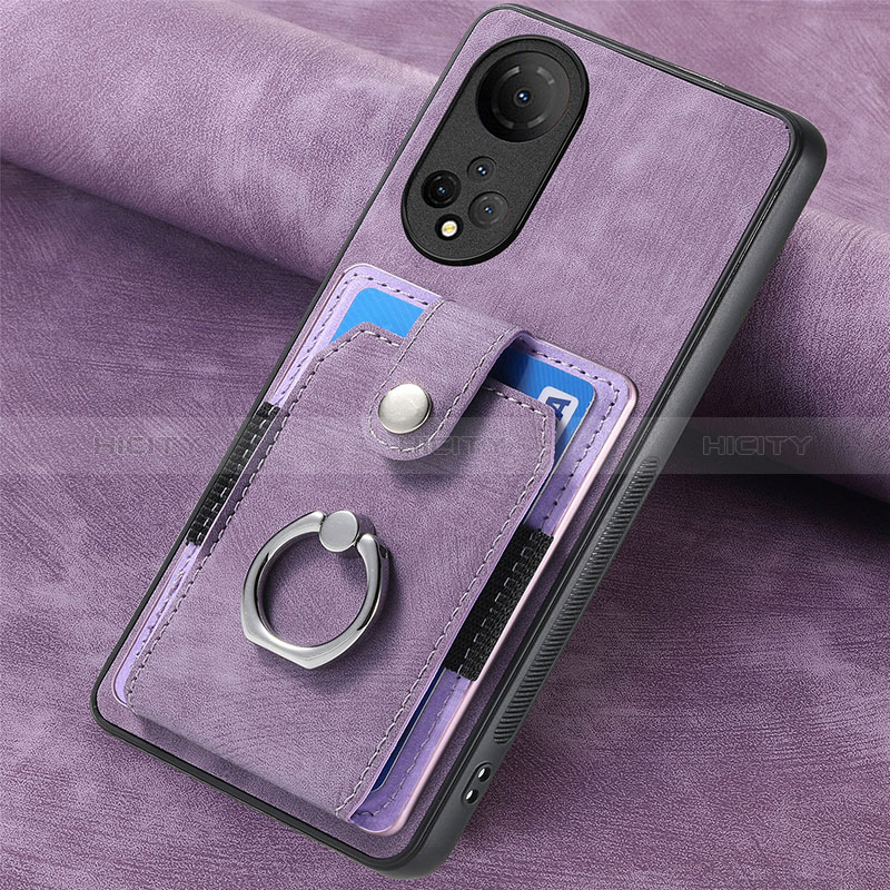 Funda Silicona Goma de Cuero Carcasa SD1 para Huawei Honor X7 Purpura Claro