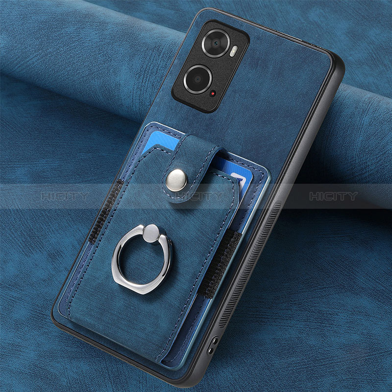 Funda Silicona Goma de Cuero Carcasa SD1 para Oppo A36 Azul