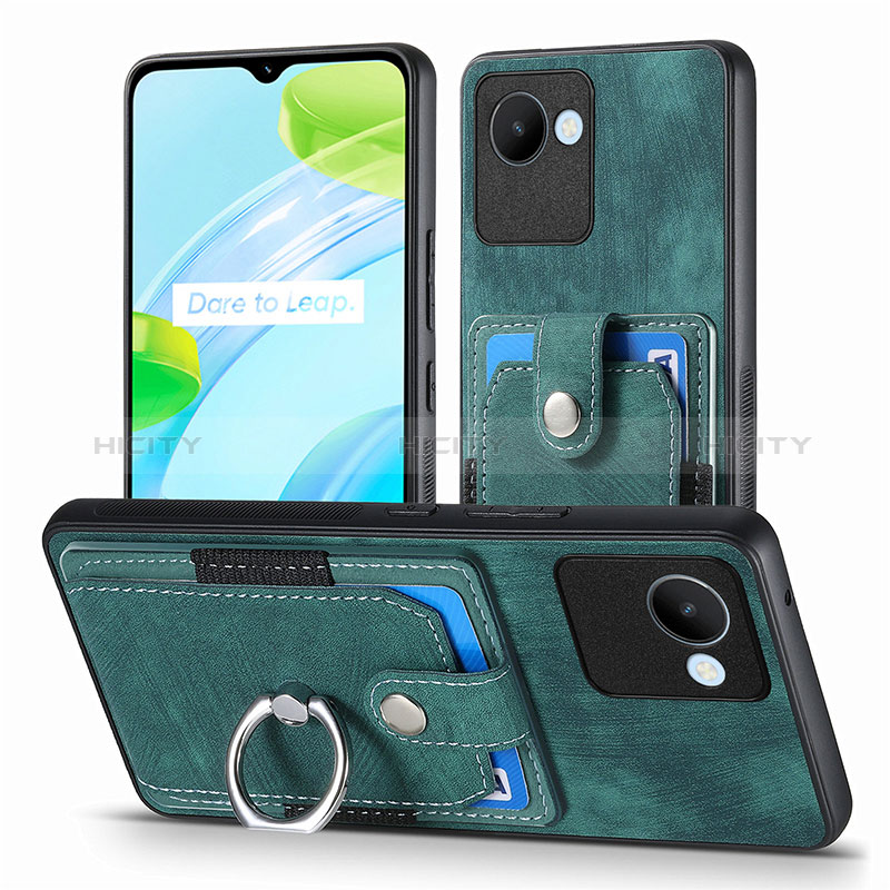 Funda Silicona Goma de Cuero Carcasa SD1 para Realme C30s