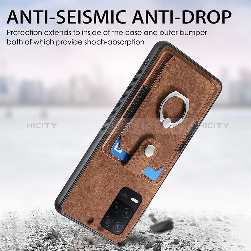 Funda Silicona Goma de Cuero Carcasa SD1 para Realme V13 5G