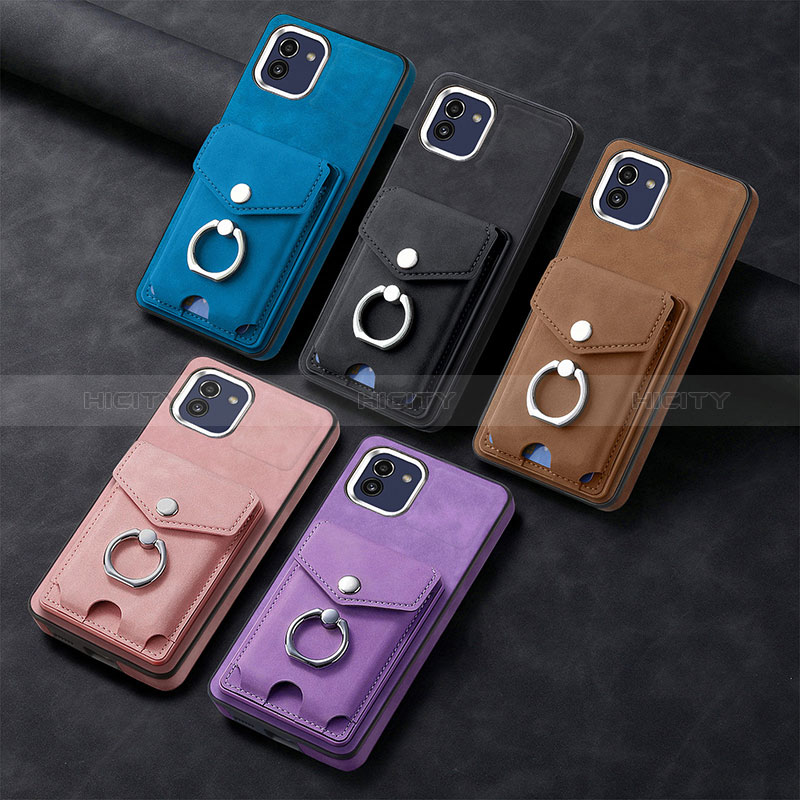 Funda Silicona Goma de Cuero Carcasa SD1 para Samsung Galaxy A03