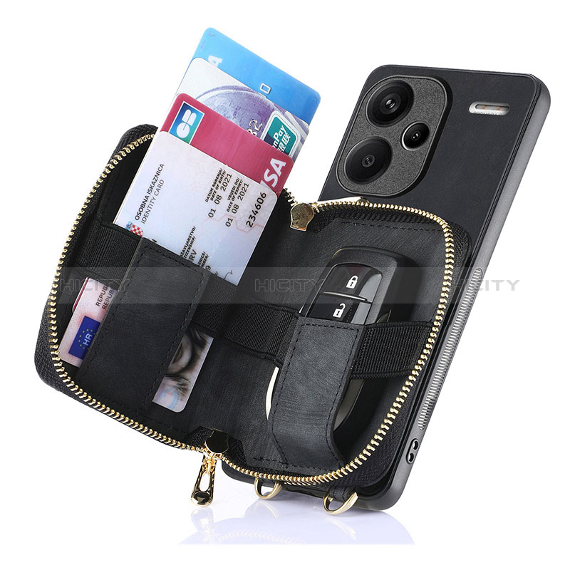 Funda Silicona Goma de Cuero Carcasa SD1 para Xiaomi Redmi Note 13 Pro+ Plus 5G