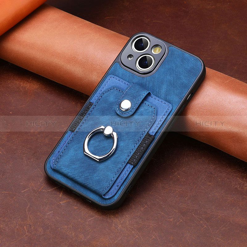 Funda Silicona Goma de Cuero Carcasa SD10 para Apple iPhone 13 Azul