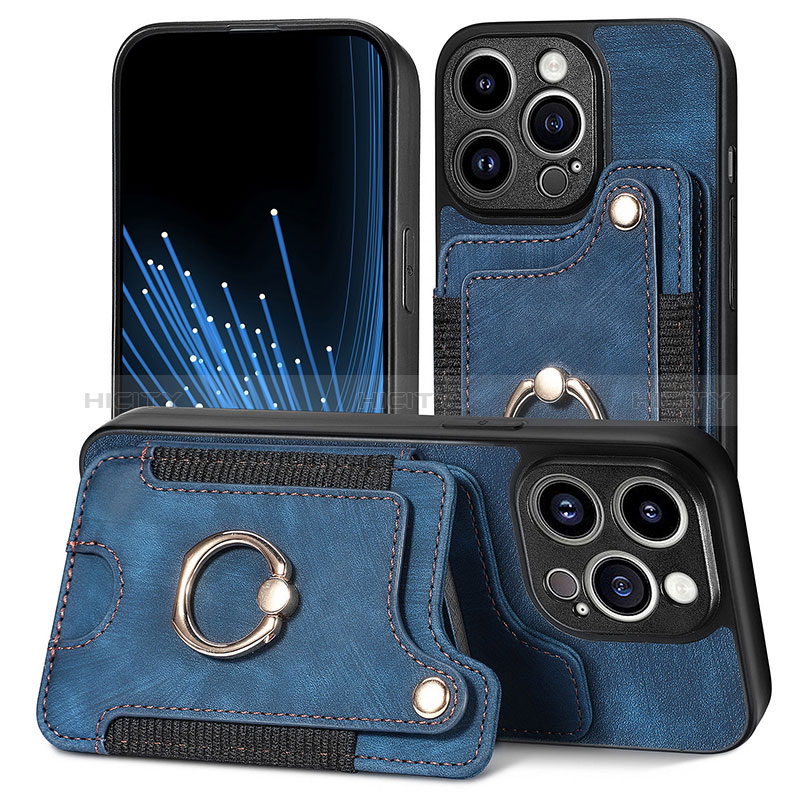 Funda Silicona Goma de Cuero Carcasa SD10 para Apple iPhone 14 Pro Azul