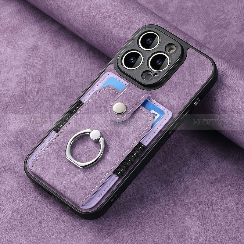 Funda Silicona Goma de Cuero Carcasa SD11 para Apple iPhone 16 Pro Max Purpura Claro