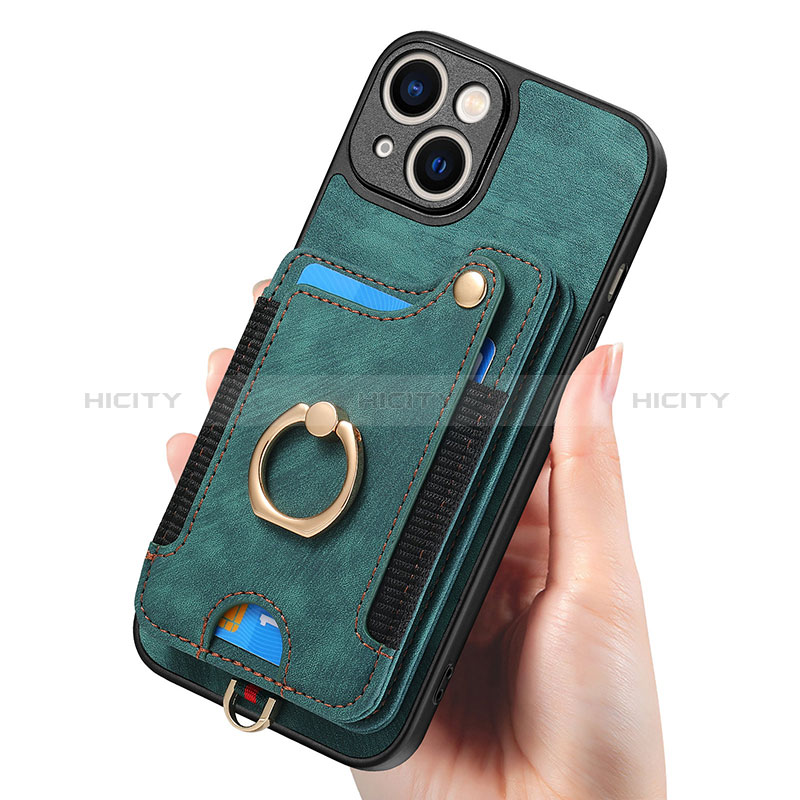 Funda Silicona Goma de Cuero Carcasa SD12 para Apple iPhone 13