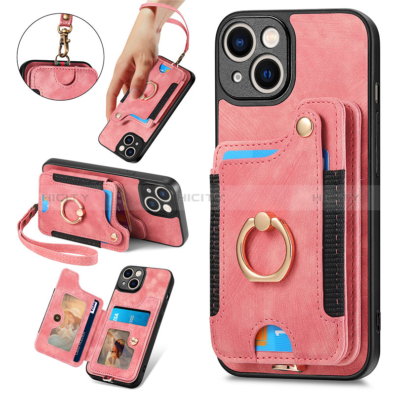 Funda Silicona Goma de Cuero Carcasa SD12 para Apple iPhone 15 Plus