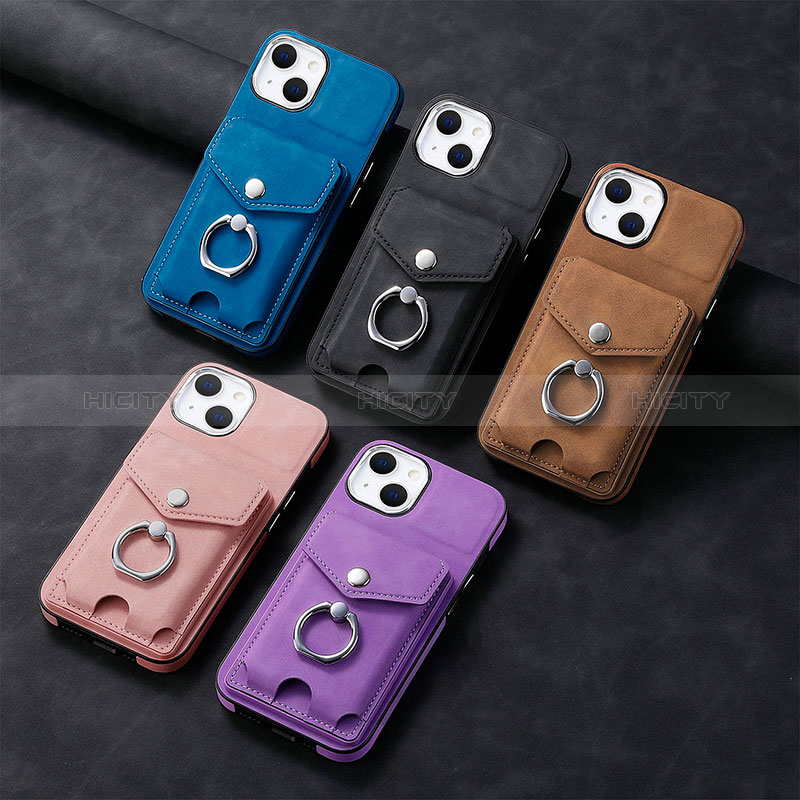 Funda Silicona Goma de Cuero Carcasa SD15 para Apple iPhone 14