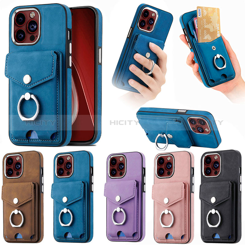 Funda Silicona Goma de Cuero Carcasa SD16 para Apple iPhone 13 Pro Max