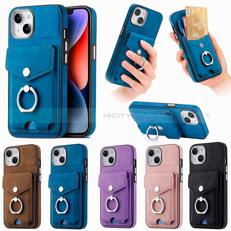 Funda Silicona Goma de Cuero Carcasa SD16 para Apple iPhone 14