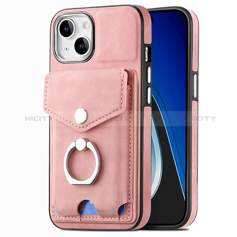 Funda Silicona Goma de Cuero Carcasa SD16 para Apple iPhone 14 Plus Rosa