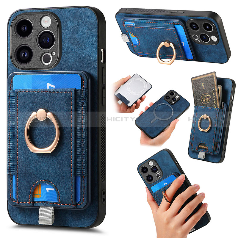 Funda Silicona Goma de Cuero Carcasa SD18 para Apple iPhone 14 Pro Max