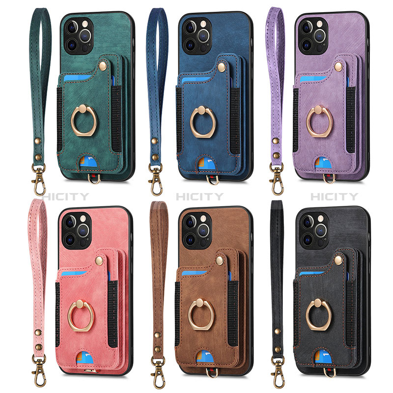 Funda Silicona Goma de Cuero Carcasa SD2 para Apple iPhone 13 Pro