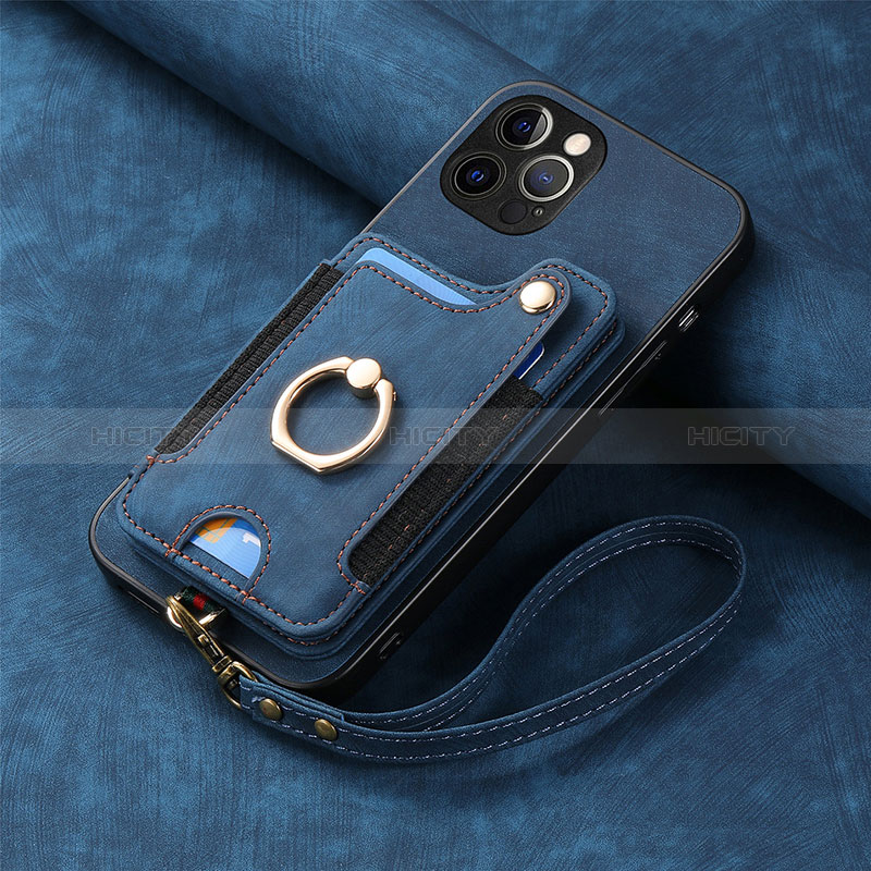 Funda Silicona Goma de Cuero Carcasa SD2 para Apple iPhone 15 Pro Max Azul