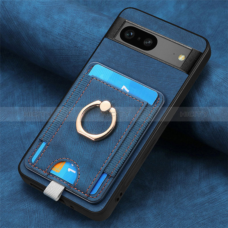 Funda Silicona Goma de Cuero Carcasa SD2 para Google Pixel 7 5G Azul