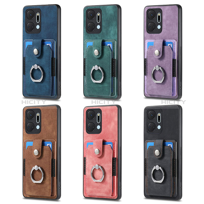 Funda Silicona Goma de Cuero Carcasa SD2 para Huawei Honor X7a