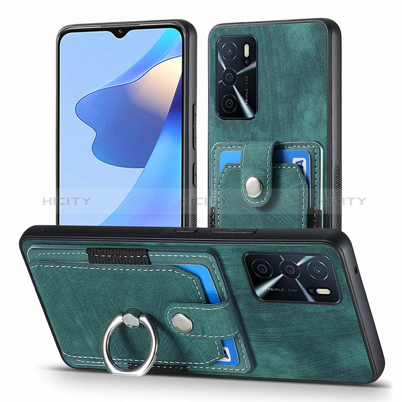 Funda Silicona Goma de Cuero Carcasa SD2 para Oppo A16 Verde