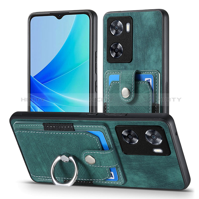 Funda Silicona Goma de Cuero Carcasa SD2 para Oppo A57 4G Verde