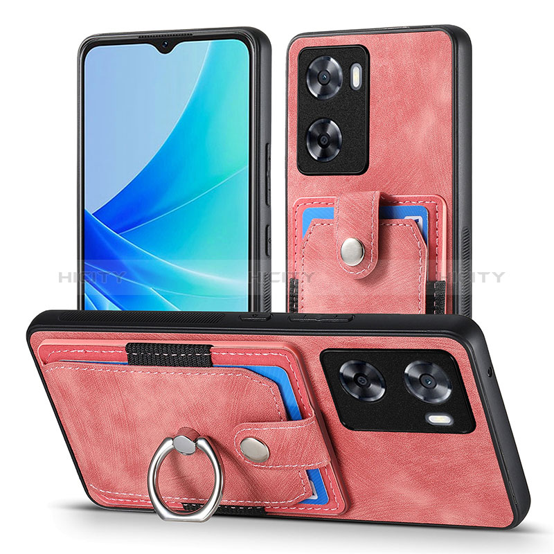 Funda Silicona Goma de Cuero Carcasa SD2 para Oppo A77 4G Rosa