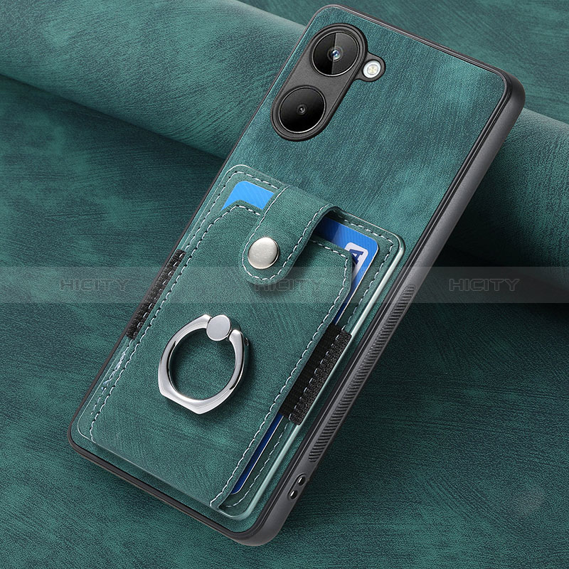 Funda Silicona Goma de Cuero Carcasa SD2 para Realme 10 4G Verde