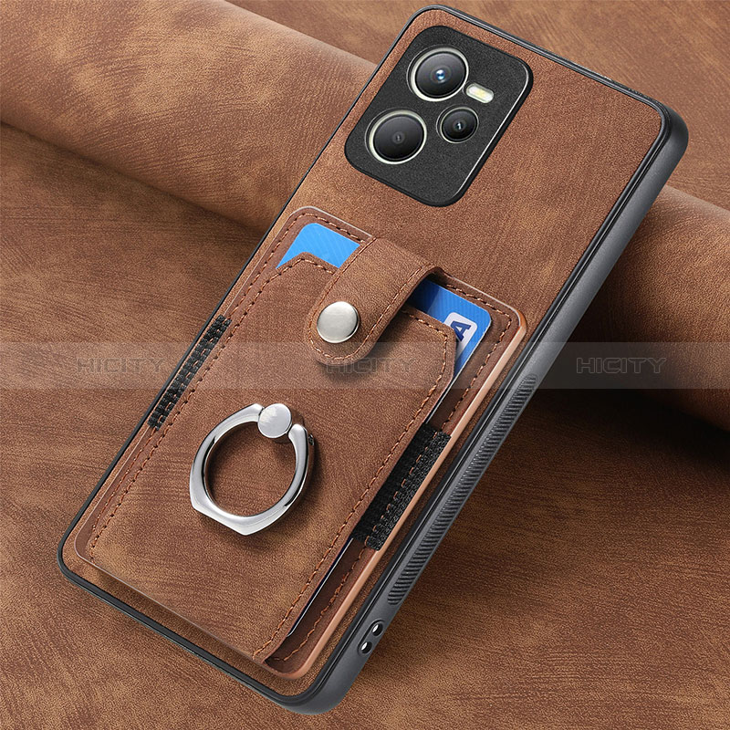 Funda Silicona Goma de Cuero Carcasa SD2 para Realme C35 Marron