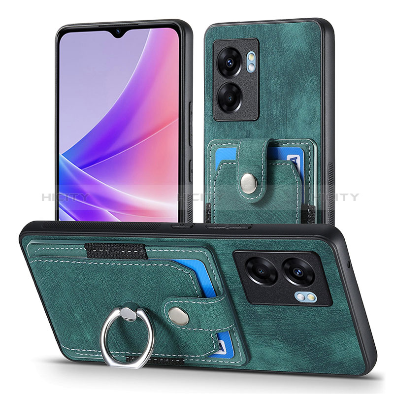 Funda Silicona Goma de Cuero Carcasa SD2 para Realme V23 5G Verde