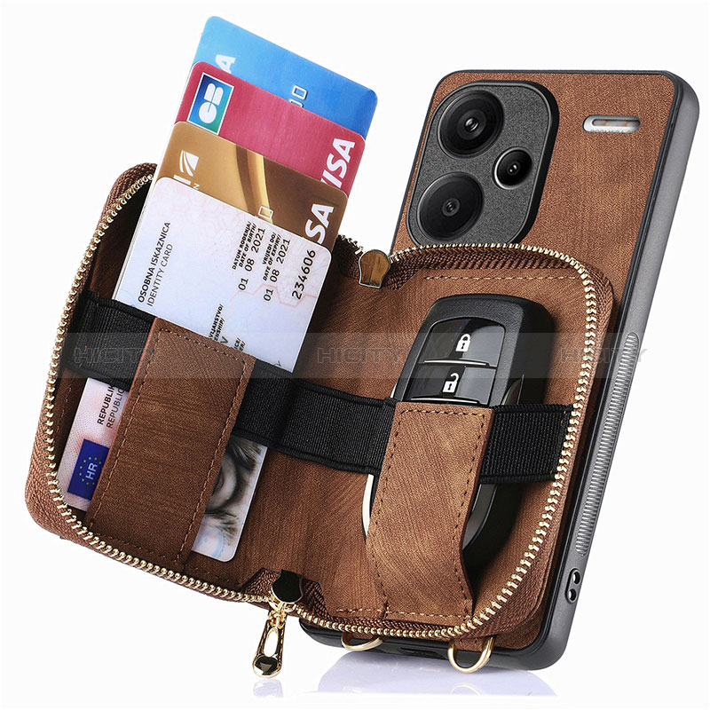 Funda Silicona Goma de Cuero Carcasa SD2 para Xiaomi Redmi Note 13 Pro+ Plus 5G