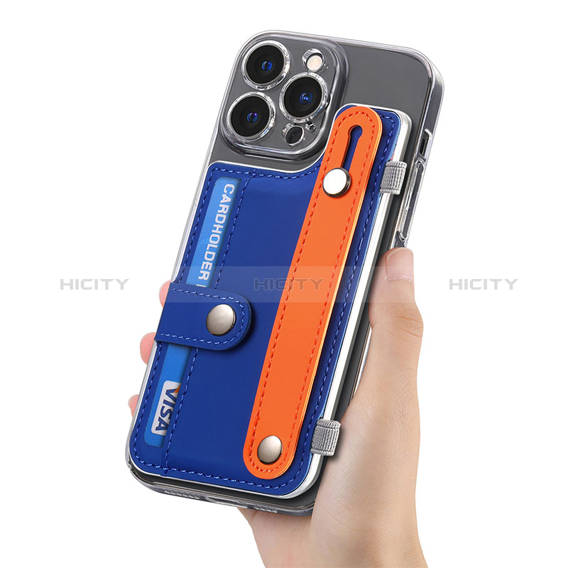 Funda Silicona Goma de Cuero Carcasa SD3 para Apple iPhone 14 Pro Max Azul